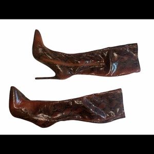 TWO FOR ONE! Snakeskin Stiletto Boots 👢👢
